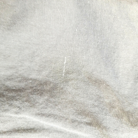 14th And Union Cotton Linen Blend Short Sleeve Button Down Mens Gray Shirt L - Picture 5 of 9